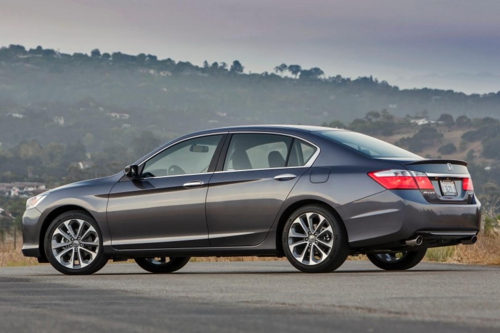 2014 Charcoal /Graphite Honda Accord Sport Sedan CVT (1HGCR2F54EA) with an 2.4L L4 DOHC 16V engine, Continuously Variable Transmission transmission, located at 1313 Las Vegas Blvd, North Port, FL, 34286, (888) 750-6845, 36.002834, -115.201302 - The 2014 Honda Accord earns top honors in the midsize sedan class with its mix of excellent packaging, superb fuel economy and rewarding performance. vehicle overview After last year's complete redesign, which resulted in a slimmer, more fuel-efficient Honda Accord with a higher-end cabin ambien - Photo#9