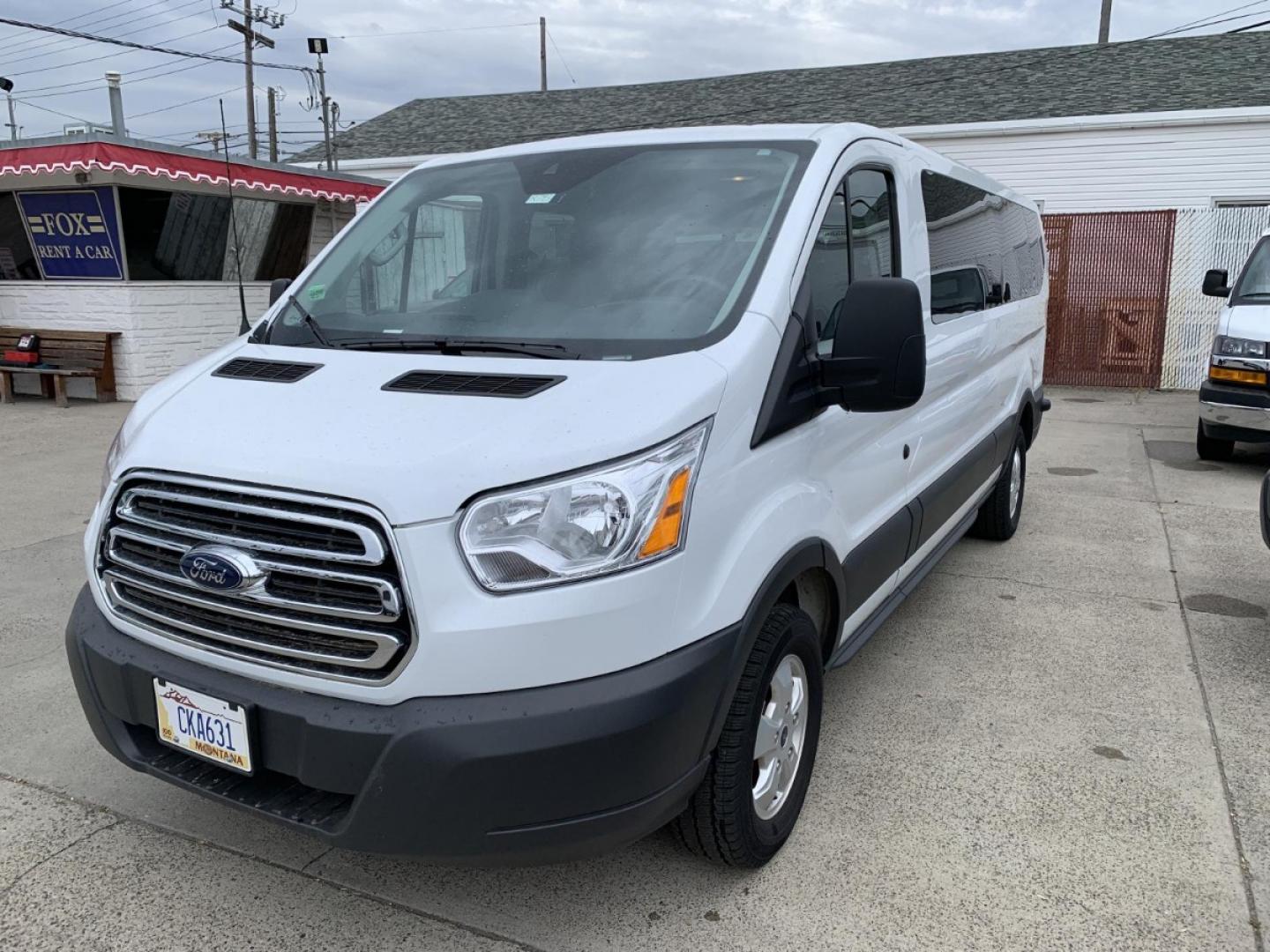 2018 White Ford Transit 350 Wagon Low Roof XLT 60/40 Pass. 148-in. WB (1FBZX2ZM4JK) with an 3.7L V6 DOHC 24V engine, 6A transmission, located at 1313 Las Vegas Blvd, North Port, FL, 34286, (888) 750-6845, 36.002834, -115.201302 - Power Windows, Power Door Locks, Extended Wheel Base for Extra Storage, Keyless Entry, Rear Air and Heat, Privacy Glass, Tow Package, Cruise Control, Tilt Steering Column, 15 Passenger Package and Much More! - Photo#0
